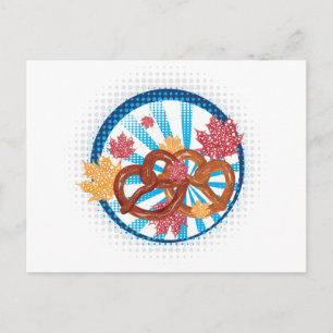 Tasty Cartoon Pretzel 3 Postcard