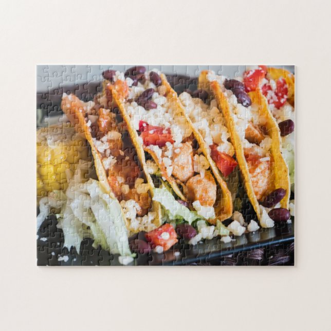 Tasty Chicken Tacos Jigsaw Puzzle (Horizontal)