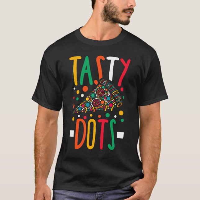 Tasty Dots Pizza Slice T-Shirt (Front)