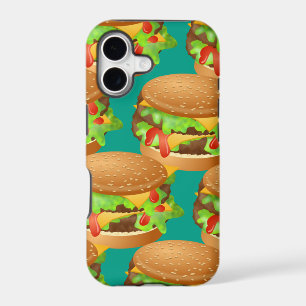 Tasty Double Cheeseburger Wallpaper Illustration