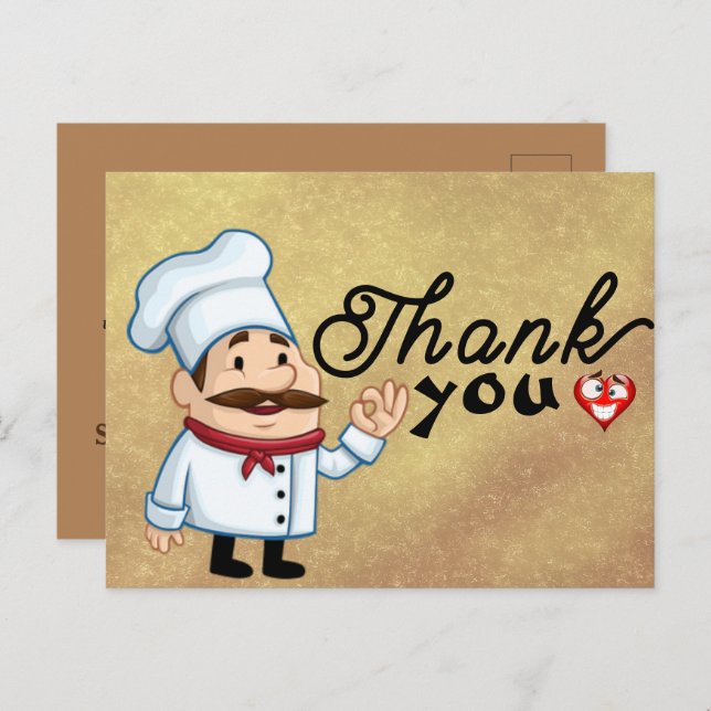 Tasty food postcard (Front/Back)