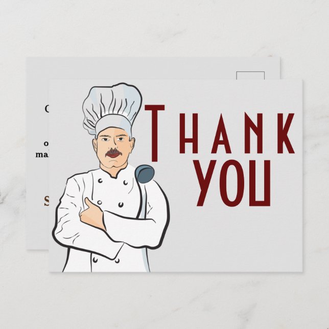 Tasty food postcard (Front/Back)