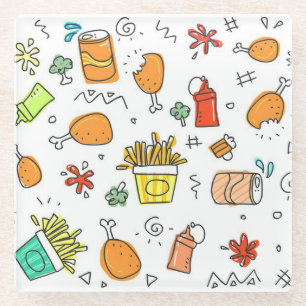Tasty Foods Beverage Coasters