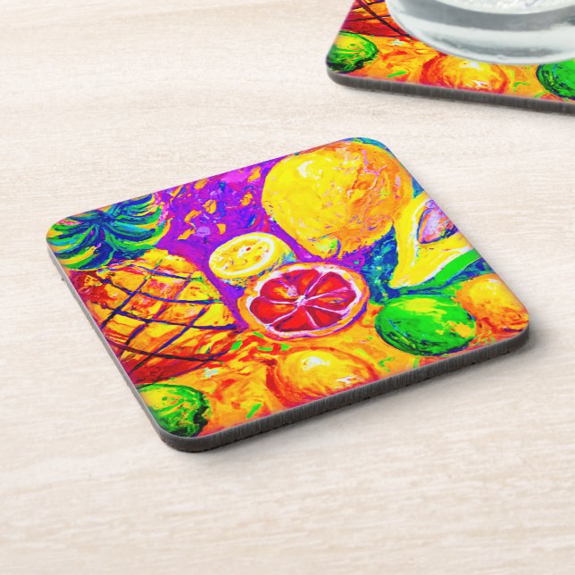 Tasty Fruits Painting. Buy Now Coaster (Left Side)