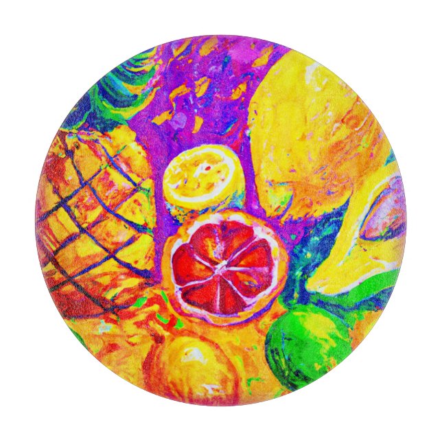 Tasty Fruits Painting. Buy Now Cutting Board (Front)