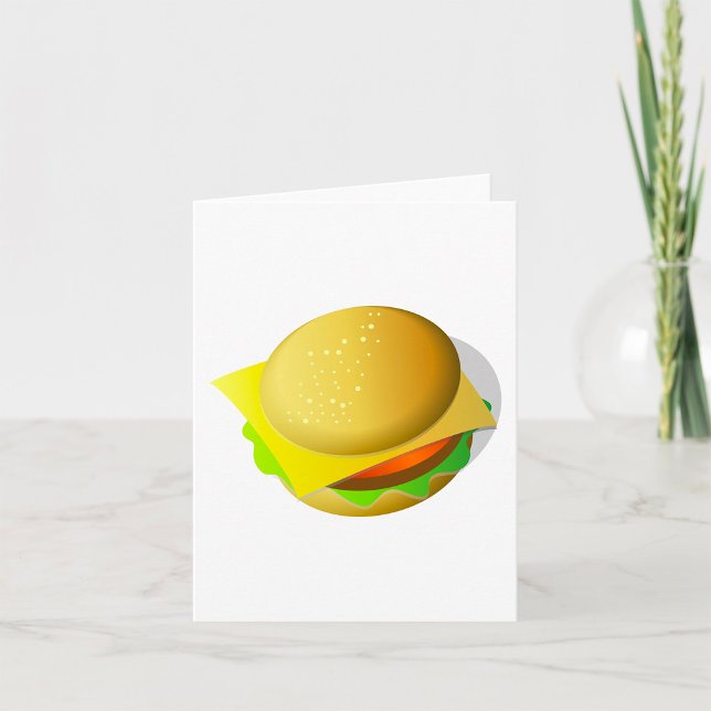 Tasty Hamburger Takeaway Food Note Cards (Creator Uploaded)