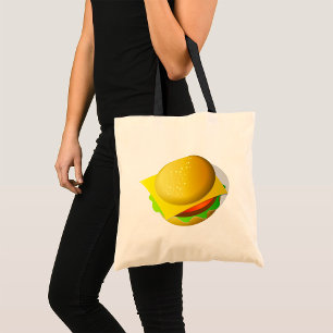 Tasty Hamburger Takeaway Food Tote Bag