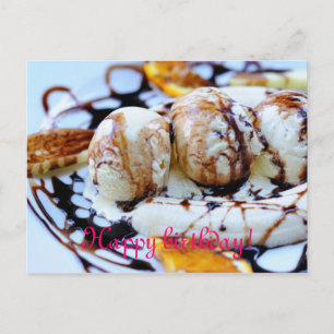 Tasty Happy birthday party Postcard
