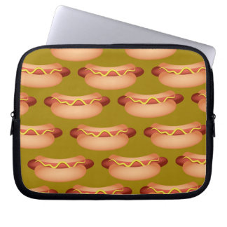 Tasty Hotdog Sandwich Snack Wallpaper Laptop Sleeve