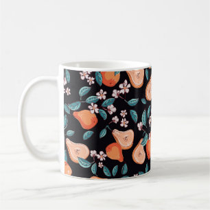 Tasty, juicy pears. Seamless pattern of fruits and Coffee Mug