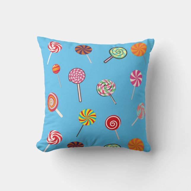 Tasty Lollipop Candy Pattern  Cushion (Front)