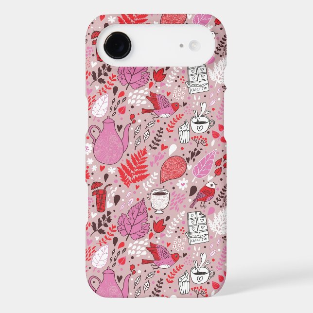 Tasty pattern with birds and flowers Case-Mate samsung galaxy case (Back)