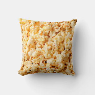 Tasty popcorn on whole background. Food Cushion