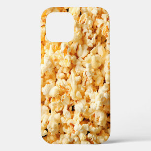 Tasty popcorn on whole background. Food iPhone 12 Case
