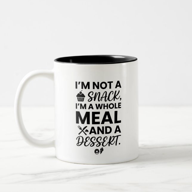 Tasty Quips Two-Tone Mug (Left)