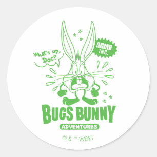 Tasty Retro BUGS BUNNY™ Classic Round Sticker