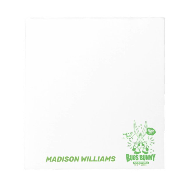 Tasty Retro BUGS BUNNY™ Notepad (Front)