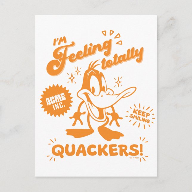 Tasty Retro DAFFY DUCK™ Postcard (Front)