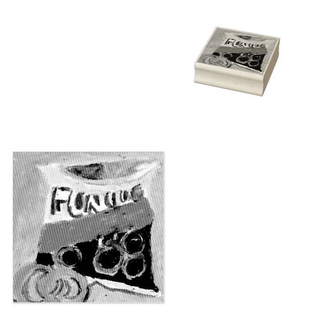 Tasty Snack Rubber Stamp (Stamped)