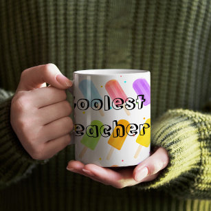 Tasty Summer Popsicle Pattern Teacher Gift Coffee Mug