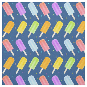 Tasty Summer Watercolour Popsicle Pattern Fabric