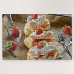 Tasty Sweet Strawberry Eclairs Pastry Food Summer Jigsaw Puzzle<br><div class="desc">This stunning jigsaw puzzle features mouthwatering sweet tasty strawberry eclairs #pastry #gastronomy #food #tasty #foodporn #strawberry #eclairs #instafood #summer #jigsaw #puzzle #jigsawpuzzle #gifts #fun #stockingstuffers #games #gift #pastries #french #christmas #holidays #secretsanta</div>