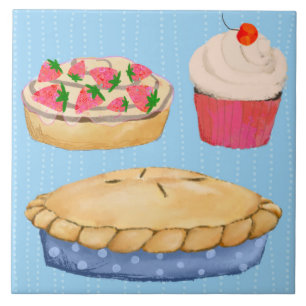 Tasty Treats Ceramic Kitchen Tile
