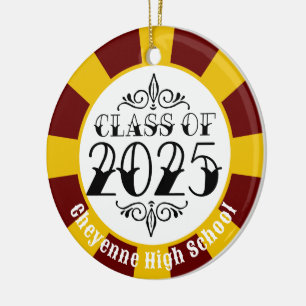Tat Class of 2025 (Add Name) Graduation Ceramic Ornament