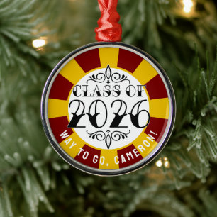 Tat Class of 2026 Graduation Metal Ornament