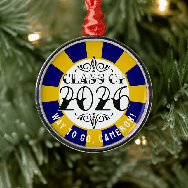 Tat Class of 2026 Graduation Metal Ornament (Tree)