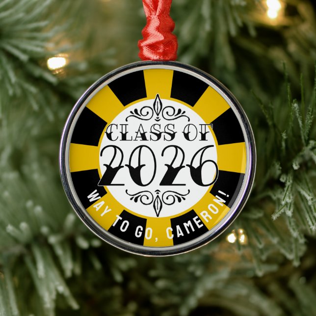 Tat Class of 2026 Graduation Metal Ornament (Tree)