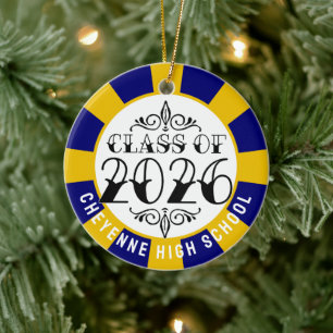 Tat Class of 2026 Photo Graduation Ceramic Ornament