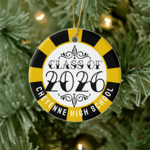 Tat Class of 2026 Photo Graduation Ceramic Ornament