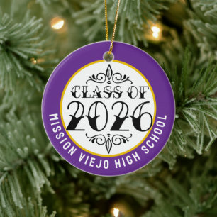 Tat Class of 2026 Photo Graduation Ceramic Ornament