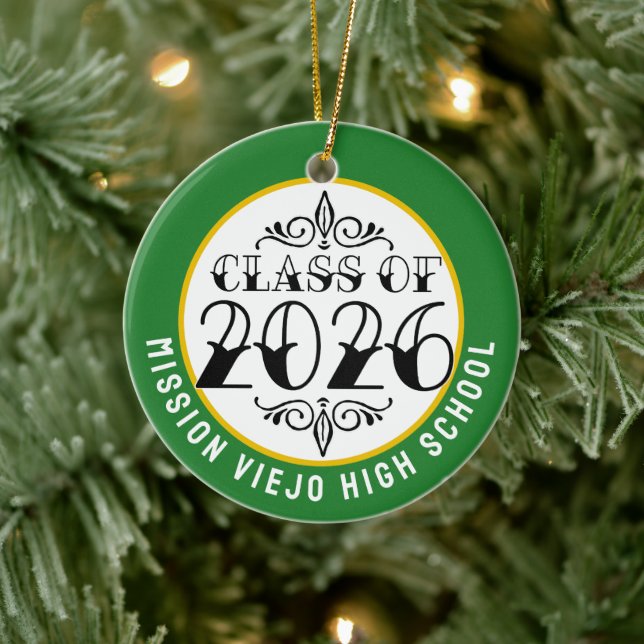 Tat Class of 2026 Photo Graduation Ceramic Ornament (Tree)