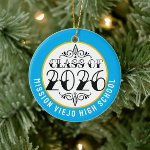 Tat Class of 2026 Photo Graduation Ceramic Ornament