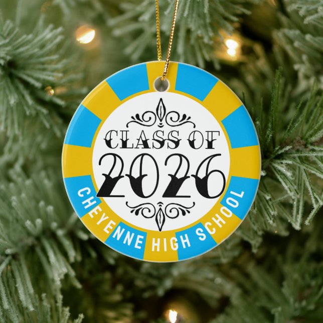 Tat Class of 2026 Photo Graduation Ceramic Ornament (Tree)