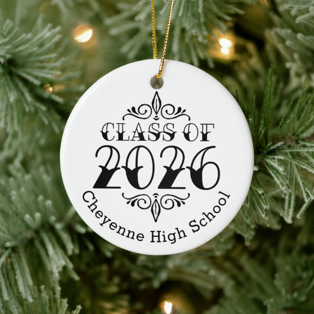 Tat Class of 2026 Photo Graduation Ceramic Ornament (Tree)