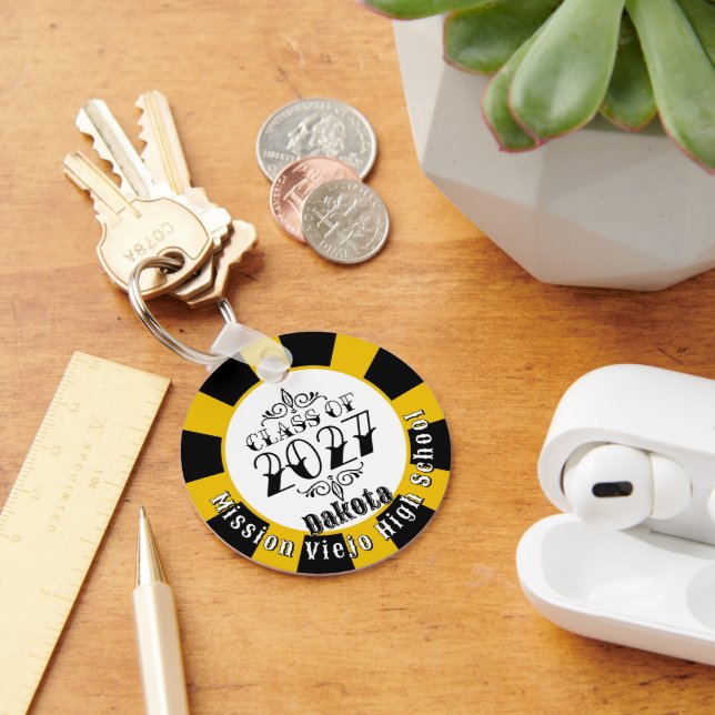 Tat Style Class of 2027 Photo Graduation Key Ring (Desk)