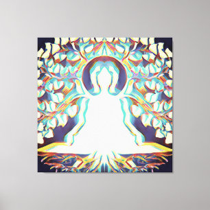 Tat Tvam Asi   White Aura, Buddha Canvas Print