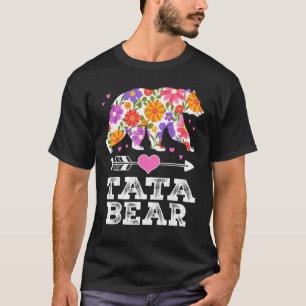 Tata Bear Floral Mother s Day  Matching Family T-Shirt