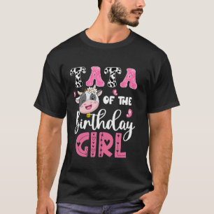 Tata Of The Birthday Girl Farm Cow 1St Birthday Pa T-Shirt