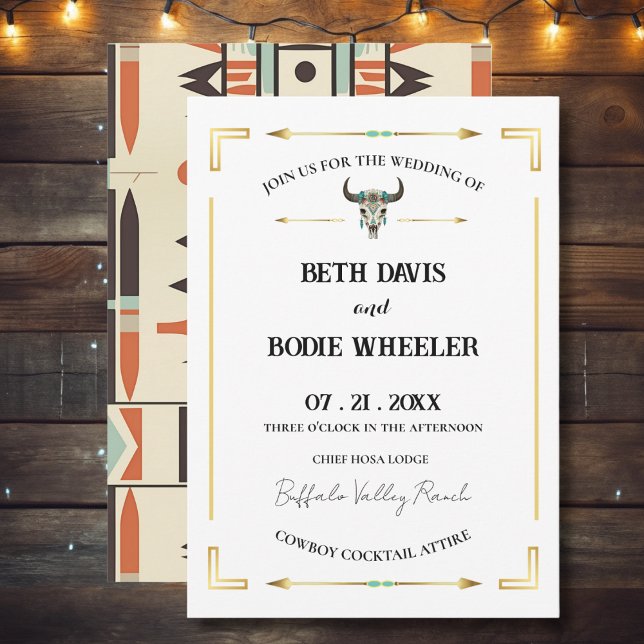 Tatanka Bison Yellowstone Western Ranch Invitation (Creator Uploaded)