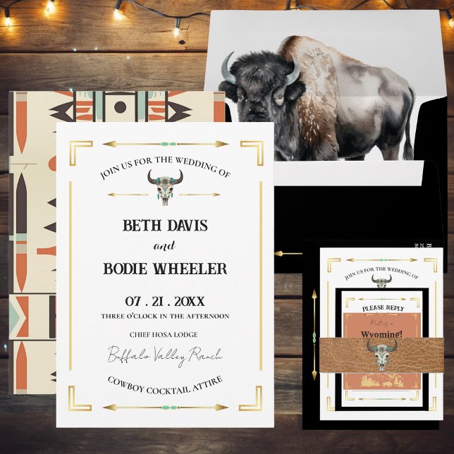 Tatanka Bison Yellowstone Western Ranch Invitation (Creator Uploaded)