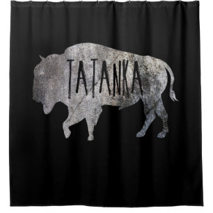 TATANKA BUFFALO BISON WILDLIFE NATURE SCENIC SHOWER CURTAIN