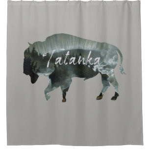 TATANKA BUFFALO WILDLIFE NATURE SCENIC SHOWER CURTAIN