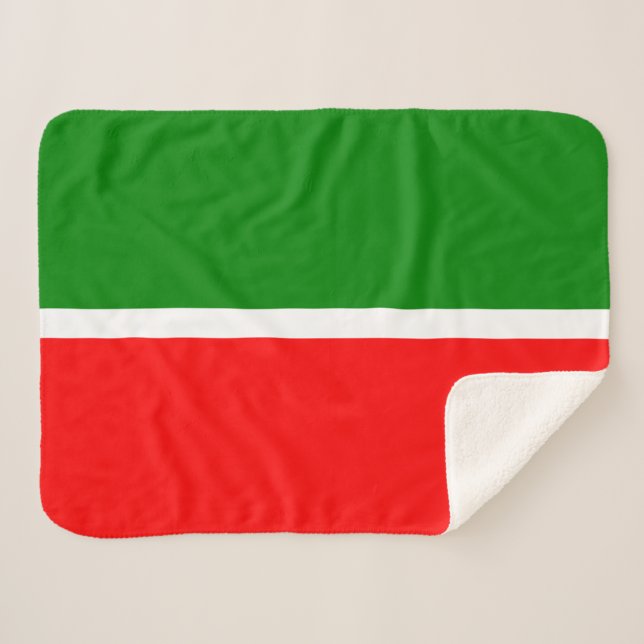 Tatarstan Sherpa Blanket (Front (Horizontal))