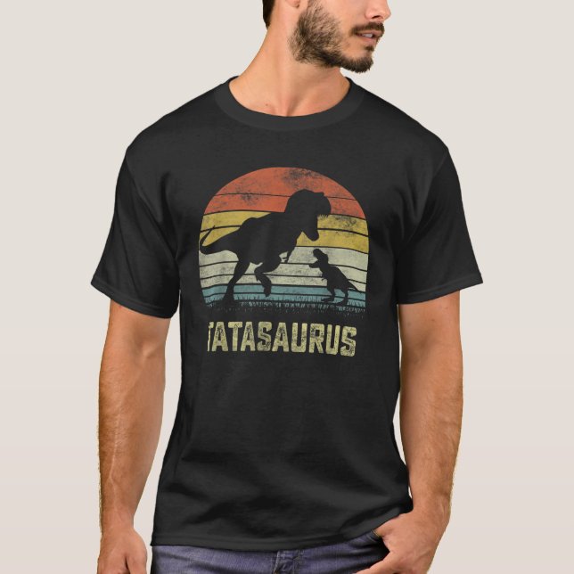 Tatasaurus T Rex Dinosaur Tata Saurus Family Match T-Shirt (Front)