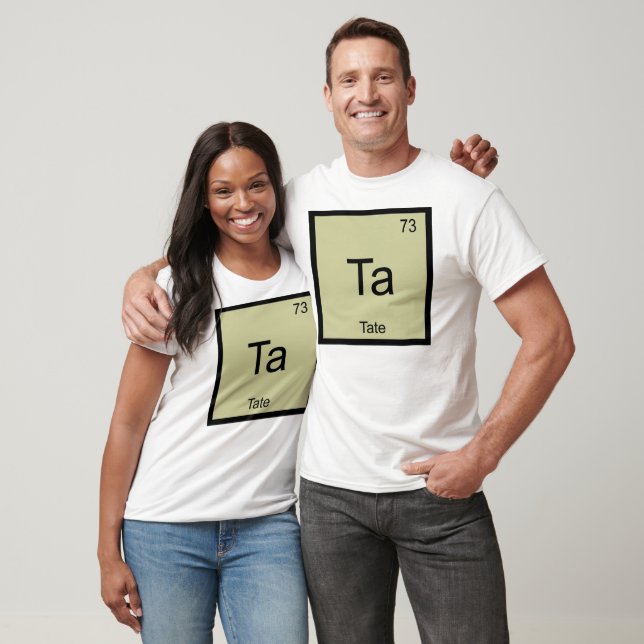Tate Name Chemistry Element Periodic Table T-Shirt (Unisex)