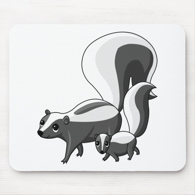 Tater and Tot the Skunks Mouse Pad (Front)
